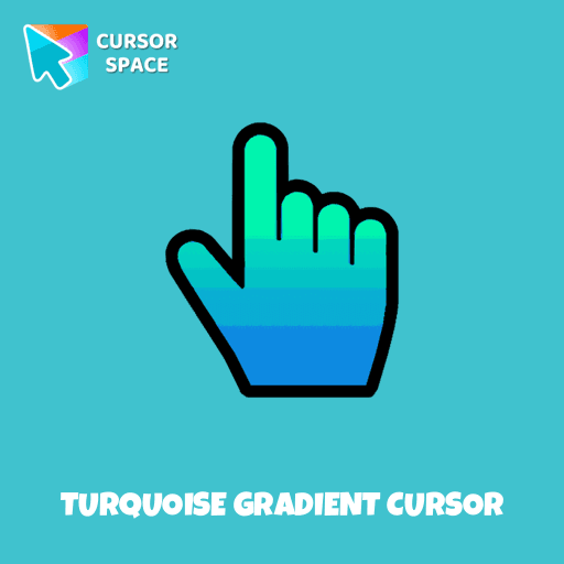 Turquoise gradient cursor pointer cursor
